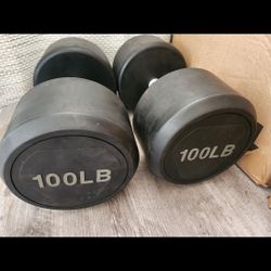 100lb Dumbbells Gym Weights For Real Men Only