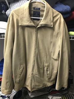 Nautica Men’s Suede Leather Jacket