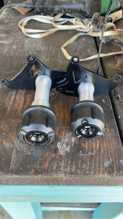 MZS Motorcycle Frame Sliders, Falling Crash Protector Guards Black Compatible with GROM MSX125 2013-2020