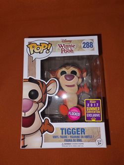 Funko Pop Tigger Flocked #(contact info removed) Summer Convention Exclusive
