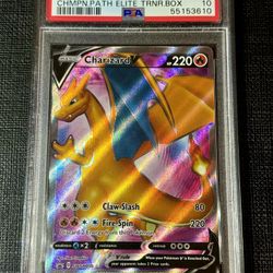 2020 Pokemon SWSH BSP Charizard V #50 Champions Path ETB Promo PSA 10 GEM MT