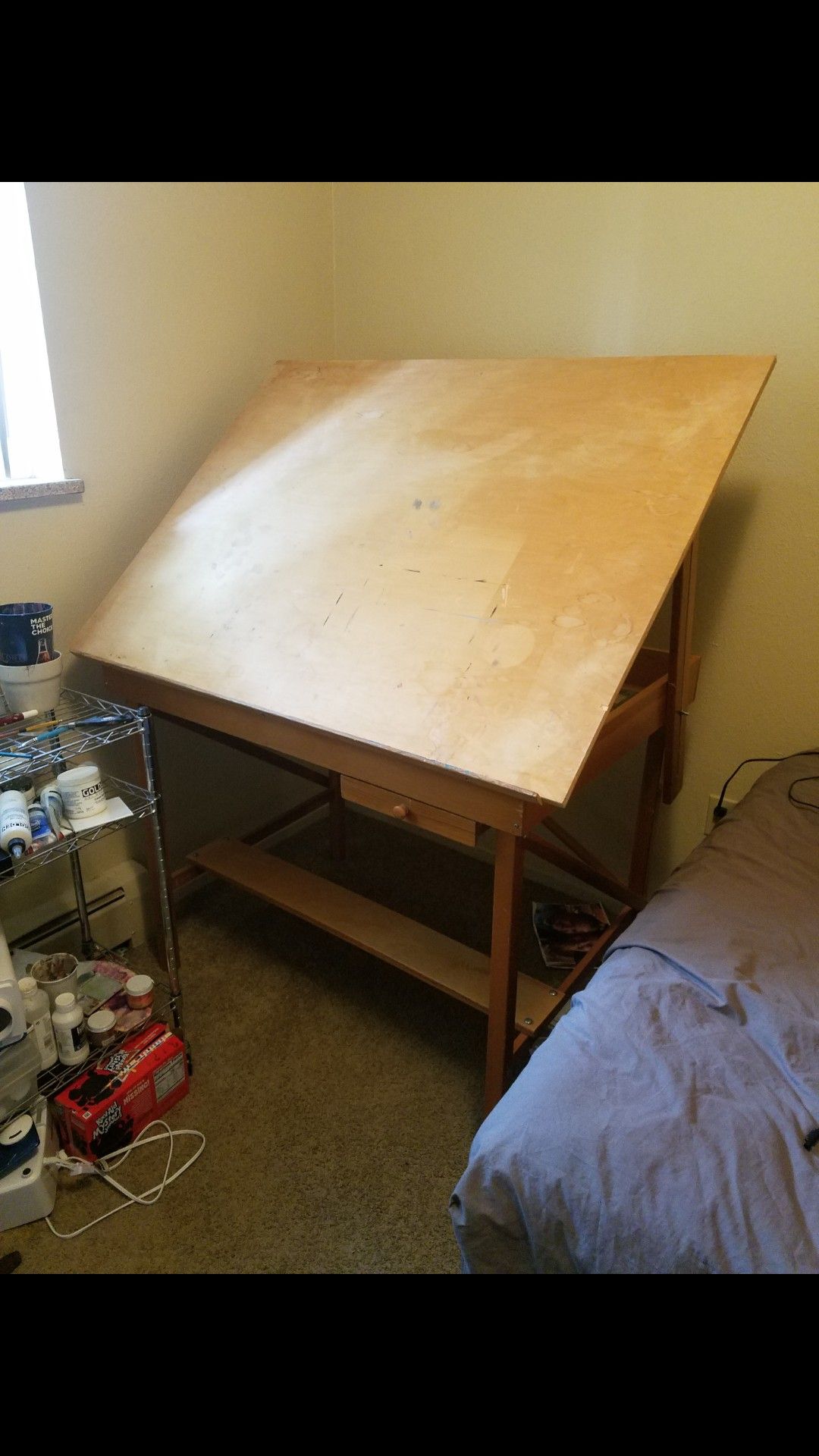 Big Wooden drafting table