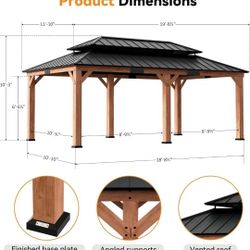 10x18 Gazebo Brand New In Boxes 