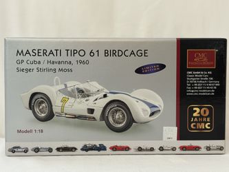 CMC Maserati Tipo 61 Birdcage #7 Havana GP 1960 – Limited Edition Diecast M-125