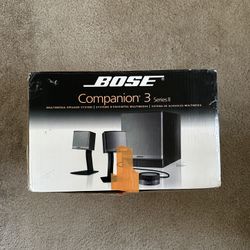 bose speakers companion 3 series ii