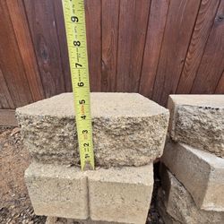 Tan Concrete Retaining wall block