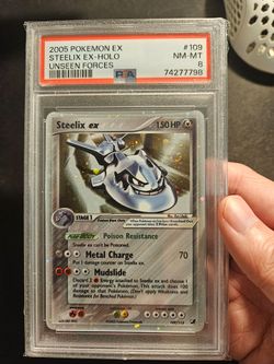 Steelix Ex Unseen Forces PSA 8