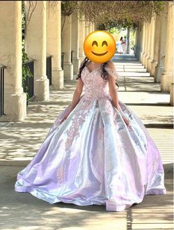 Lavender/ lilac with hint of pink Quinceañera Ball Gown