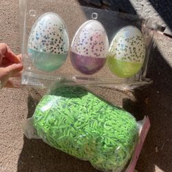 Cute Giant Easter Eggs With Easter Grass