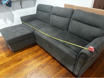 L-Shaped  Pullout Sleeper couch