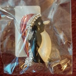 Beautiful Rhinestone & Acrylic Brooch