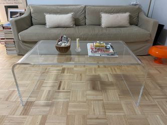 Acrylic coffee table