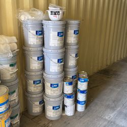 Paint Unopened 5gal Buckets Grays And Whites 