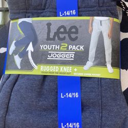 Youth 2 Pack Lee Joggers / Pants Size L 14-16