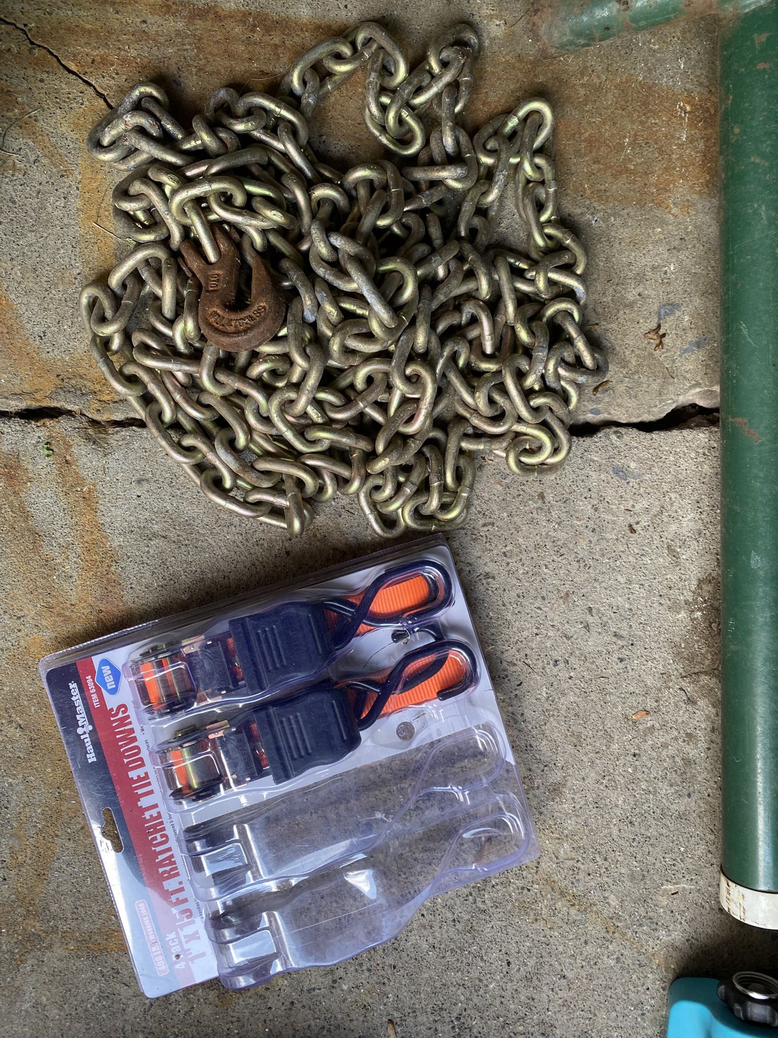 Tow Chain and Tie Downs