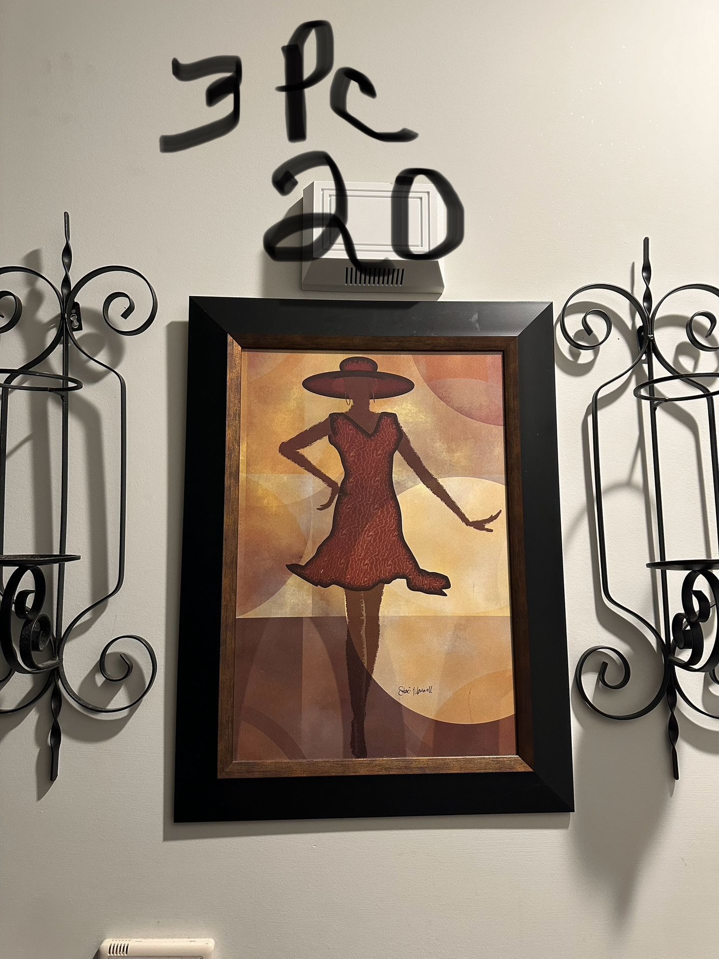 Wall Picture & Candle Holder Sconces