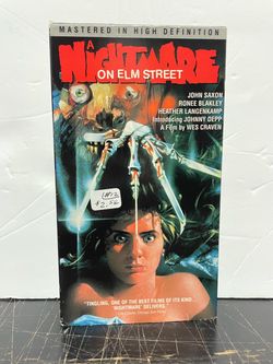 Nightmare On Elm Street VHS Horror Movie