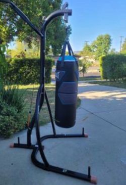 Boxing bag and stand