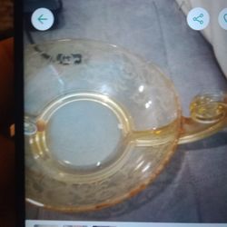 Yellow Crystal Bowl