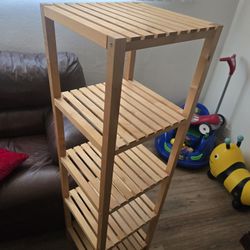 5 Tier Shelving Unit Wooden