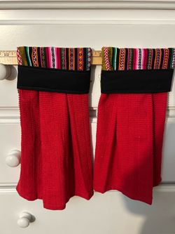 Handmade Hanging Kitchen Towels Set of 2