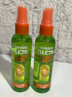 New unopened Garnier Fructis Brilliantine Shine Glossing Spray x2