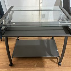 Glass top Computer Desk 