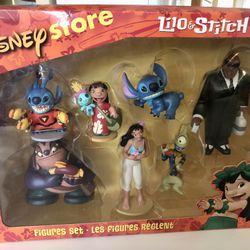 Disney Store Exclusive - RARE Lilo & Stitch - Lot of 7 PVC Figures Set In Box