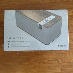Klipsch One Plus Premium Tabletop Bluetooth Speaker (Walnut)