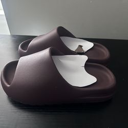 Fudge Colored Yeezy Slides