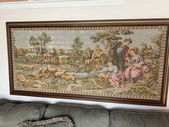 Vintage Antique French Tapestry