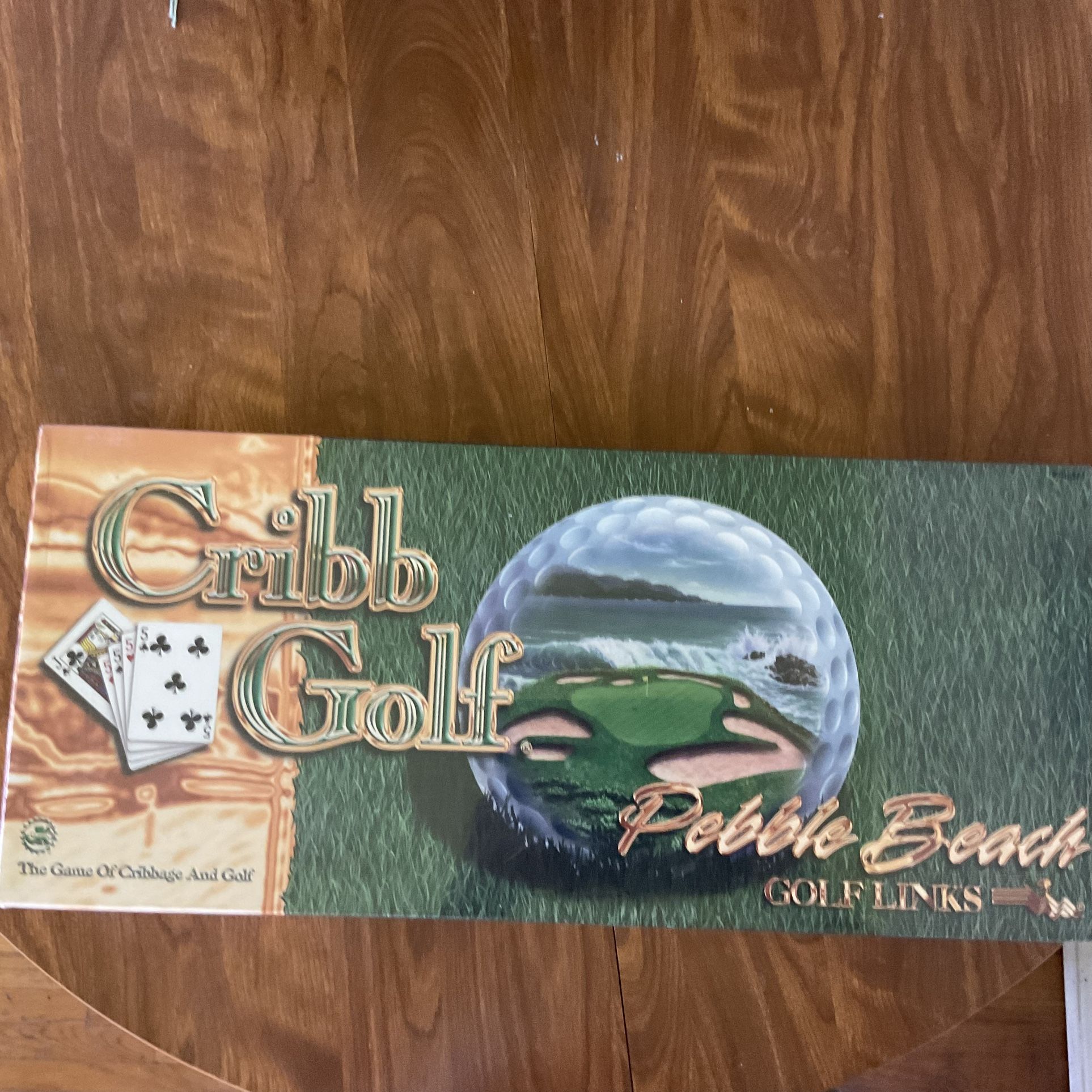 CRIBB GOLF Pebble Beach Links Board Game Cribbage 1997 Vintage New Sealed