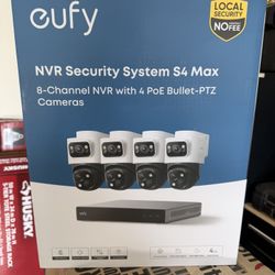 eufy 4K NVR Security Camera System S4 Max, 4TB HDD