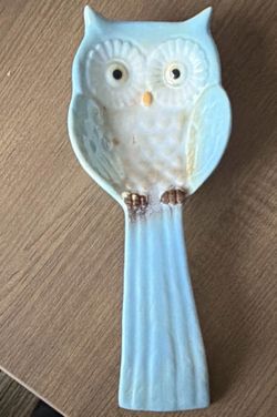 Ceramic Owl Spoon Rest