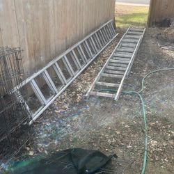 Large Aluminum Ladders $40 Each $70 For Both