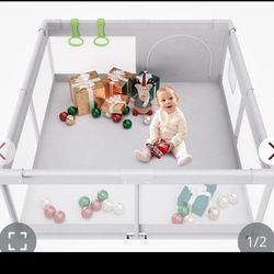 Fodoss Baby Playpen, Playpen For Babies & Toddlers, 47x47 Small Baby Play Pen,Toddler Playpen For Apartment,Play Yard For Baby,Baby Activity Play Fenc