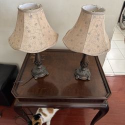 vintage lamp set