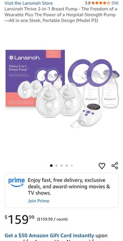 Lansinoh Thrive 2-in-1 Breast Pump