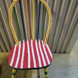 Painted Wooden Chair 