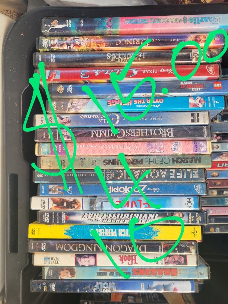 A Buch Of DVD's $15 For $10 Or...
