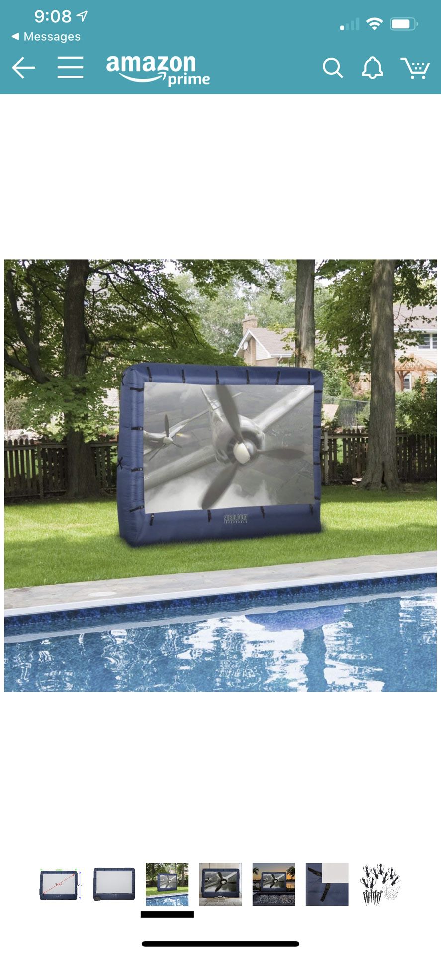 149” Outdoor Inflatable Movie screen