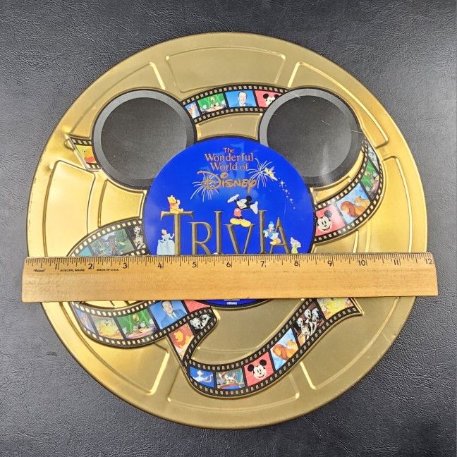 VINTAGE The Wonderful World of Disney Trivia Game Tin Mattel 1997 (new open box)