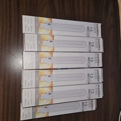 11 pack sunlit 2-pin 13 watt 4100k cool white u shape pl CFL twin tube gx23 base