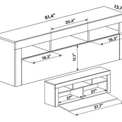 New TV stand in the package