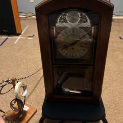 Clock Winding Wall , Vintage Westminster Working