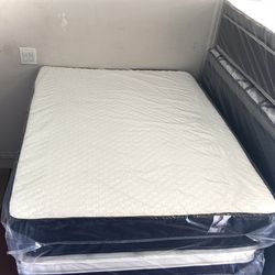 Full Size Mattress With Box Springs Brand New From Factory Available In All Sizes: Twin, Queen, King Same Day Delivery