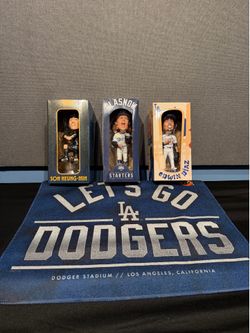 Dodger Bobbleheads Diaz,Glasnow, Son