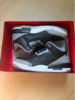 Jordan 3 black cement 2018 size 10