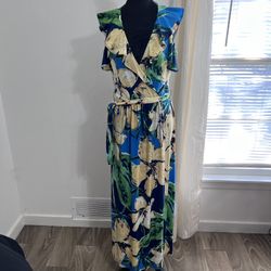 London Time Woman’s Summers Dress Floral Size 6
