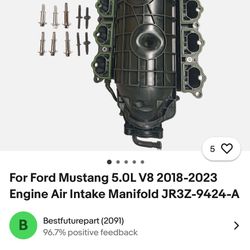 Ford Mustang 5.0 2018-2023 Manifold 